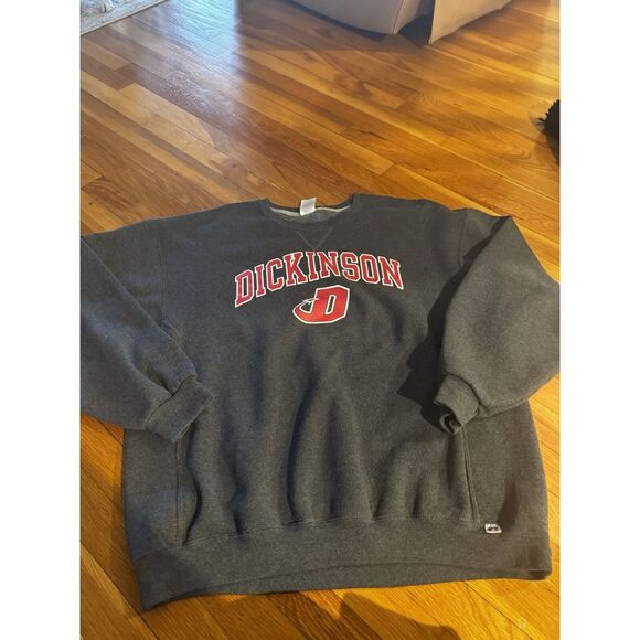 Vintage Russell Athletic Dickinson Men's Grey Pullover Sweatshirt Sz‎ XL - Picture 1 of 9